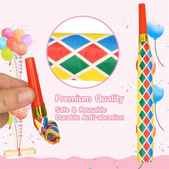10-20PCS Colorful Whistles Funny Toy Blowing Dragon Whistle Blow Roll Toys Party Games B detail view