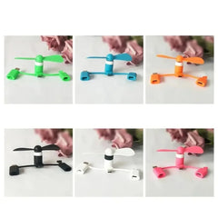 3 in 1 Universal Fan Mini Cooling Accessories USB Phone Cooler For iPhone 17-12 Samsung detail view