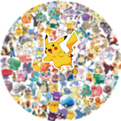 50/100/200pcs Pokemon Anime Stickers Pikachu Kawaii Sticker Laptop Suitcase Skateboard G detail view