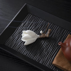 Ceramic Magnolia Flower Incense Holder | Handmade Zen Decor alternate view