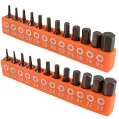 12/24pcs Hex Screwdriver Bit Set | Alloy Steel Magnetic 25mm 1/4in Hex Shank Driver Bit Set