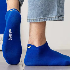 5/10 Pairs Man Short Socks Ankle Boat Socks Breathable Casual Athletic Socks Women Sum close-up view
