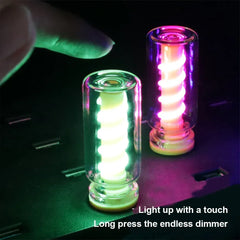 5V USB LED Spiral Filament Touch Dimming Bulb | Retro Night Light Atmosphere Lamp alternate view