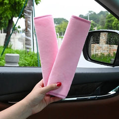 Plush Seat Belt Covers for Adults and Kids, 2-Pack