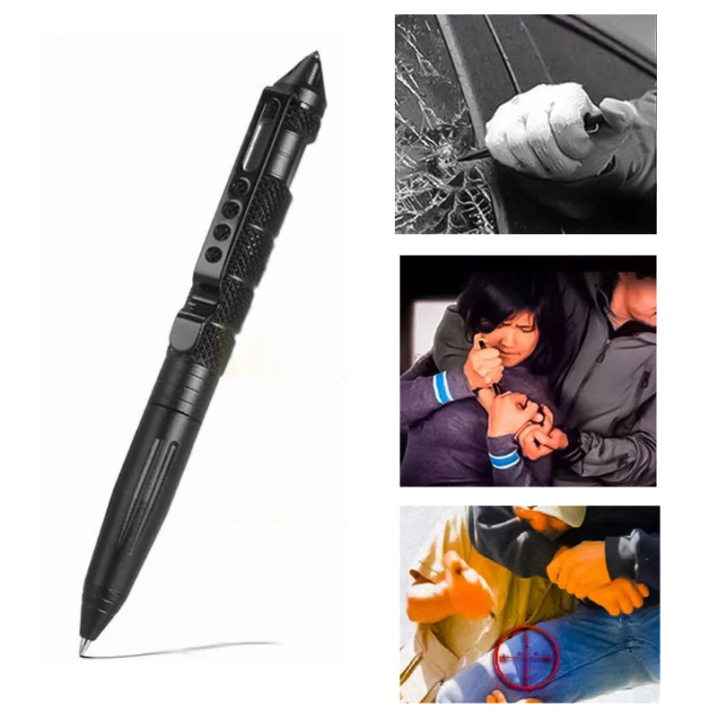 Tactical Pen Self Defense Tool | Glass Breaker and Emergency Survival Writing Pen