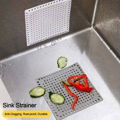 Kitchen Sink Strainer Anti-blocking Mesh Trap Waste Catcher 14.5cm Square Sewer Outfall Drain Filter
