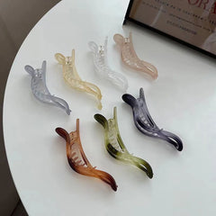 New Acrylic Matte Duckbill Hair Claws Barrettes Bow Solid Color Hair Clips Hair Accessories For Wome