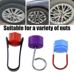 Portable Car Wheel Nut Cover Removal Tool Universal Hub Puller Wheel Bolt Caps Replacement Tools Tweezers Removal Tool