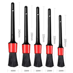 Car Detailing Brush Set Dashboard Air Outlet Wheel Brushes close-up view