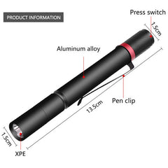 Powerful LED Keychain Flashlight | Waterproof Pocket Torch for Camping and Fishing close-up view
