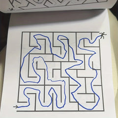 1 Pcs Children Concentration Maze Training Book Student Thinking Development Toy Atten close-up view