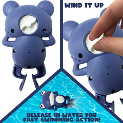 New Bath Toys for Toddlers Chain Clockwork Swim Backstroke Little Frog Baby Bathe Cute close-up view