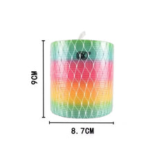 Rainbow Circle Fun Folding Toy Material Spring Coil Children's Creative Magic Party Part detail view