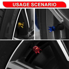 Universal Crown 4 PCS Car Wheel Tire Valve Caps Tyre Rim Stem Covers Airdust For Car Acc detail view