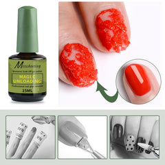Misscheering 15ml Magic Fast Nail Gel Polish Remover Clean UV Soak Off Semi Permanent close-up view
