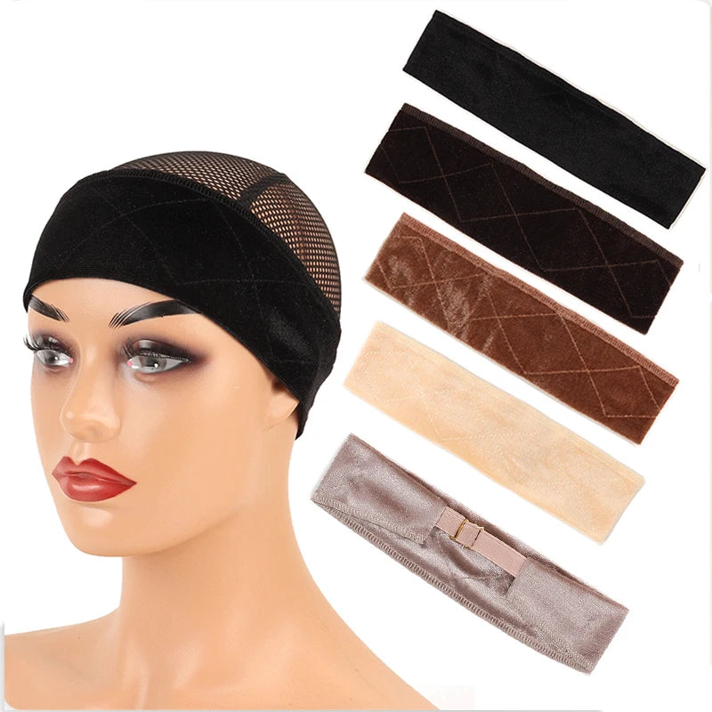 Non-slip Soft Velvet Women Wig Grips Headband Women Silicone Headband Velvet To Hold Wigs Wig Access