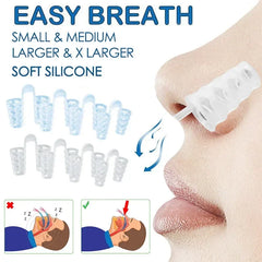 Anti Snoring Nose Clips for Better Sleep | 8 Pack Nasal Dilators