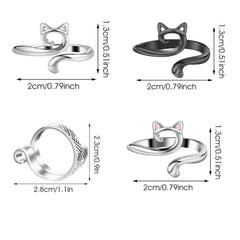 2pcs Adjustable Knitting Crochet Loop Ring Knittied Yarn Guide Finger Faster Holder T alternate view