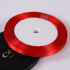 22 Meters/Roll 6mm Silk Satin Ribbons Christmas Halloween Birthday Party Gift Wrappin alternate view