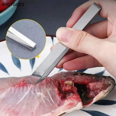 1pcs Stainless Steel Fish Bone Tweezers Seafood Tools Pincer Clip Puller Remover Tongs Fish Bone Plucking Clamp Kitchen Gadgets