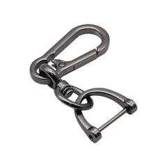 Anti-Lost Car Key Pendant | Creative Simple Stainless Steel Keychain with Strong Carabin detail view
