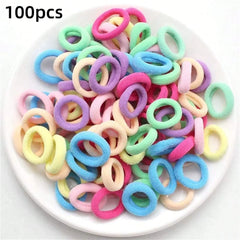 Colorful Basic Hair Ties Scrunchie Rubber Band Ponytail Hold Fashion Hair Accessories For Girls