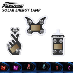 Solar Power Car Window Neon Light | USB Rechargeable Ambient Atmosphere Lamp