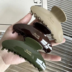 1Pc Large Crab Hair Clips Shark Clip Retro Korean Acetate Hair Claw Simple Hairpin Fashion Hair Accessories For Woman Girls.