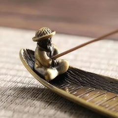 Creative Incense Holder | Japanese Old Men Fishing Incense Stick Burner