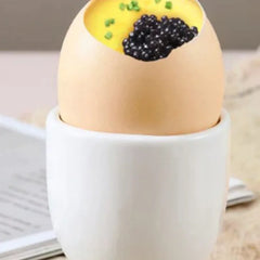 Egg Cup Holder for Hard and Soft Boiled Eggs | White Breakfast Kitchen Accessory