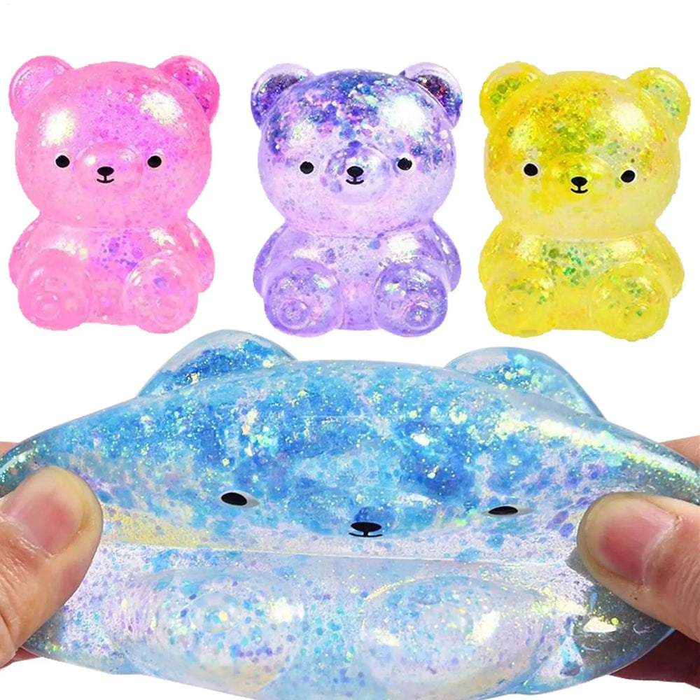 Slow Rising Fidget Bear Toy | Cute Squeeze Animal Stress Relief Gift