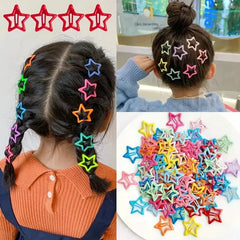10/30/50pcs Colorful Star BB Hair Clips Girls Y2K Cute Star Barrettes Women Simple Me alternate view
