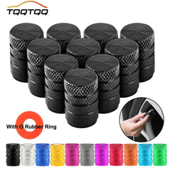 Aluminum Tire Valve Caps, Dustproof Stem Covers for Car Truck Bike