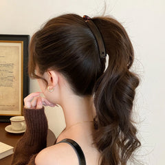 1pc Minimalist High End Hair Banana Clip 2026 New Back of Head High Ponytail No Trace Vertical Clasp for Women