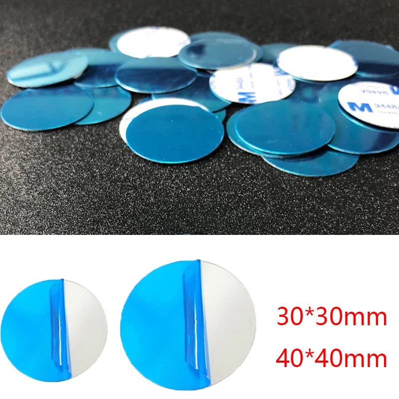1-5pcs Metal Sticker Plate Double-sided Adhesive Disks Iron Sheet for Magnetic Car Phone Holder Stan