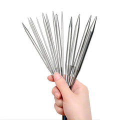40/100cm Circular Knitting Needles Metal Needles Stainless Steel Crochet Hook DIY Crafts detail view