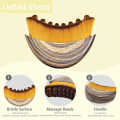 1 PCS Lymphatic Contour Face Brush with Storage Box Lymphatic Drainage Brush for Face Ch detail view