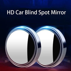2Pcs Round Convex Blind Spot Mirror Wide-Angle Glass Rearview Mirror close-up view