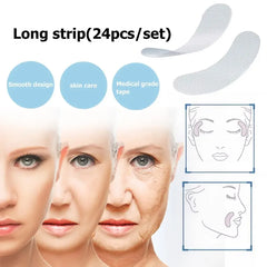 Facial Anti Wrinkle Tape Pads | V-Shape Face Lift and Skin Care Set close-up view