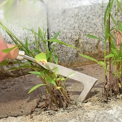 Heavy-Duty Carbon Steel Hand Shovel | Ergonomic Weeding Tool for Cracks and Gardens detail view
