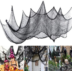 Creepy Gauze Cloth Window Table Door Net Spooky Fancy Dress Party Haunted House Wall