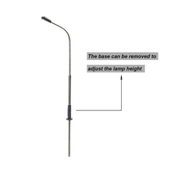 HO Scale Street Lamp Post Warm White 1:87 Model Railway Lighting | 10 Pack Diorama Acces detail view