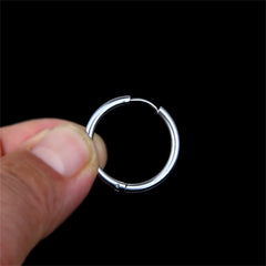 G23 Titanium Hoop Earrings | Hypoallergenic Piercing Jewelry for Men Women detail view