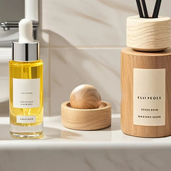 Car & Home Essential Oil Diffuser - Made of Wood Mini Cute Natural Fragrance Diffuser close-up view