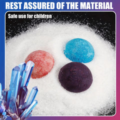 Science education toys, crystal growth and planting, educational puzzle toys, DIY crys close-up view