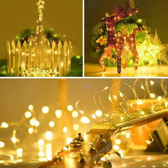 Outdoor Garden Fairy String Light Led Twinkle Waterproof Lamp for Christmas Patio & m alternate view