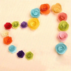 20/40pcs Roll Rose Flower Quilling Paper Strips Craft Make Paper Fake Flowers Kit for DIY Handmade Scrapbooking Quilling Sets