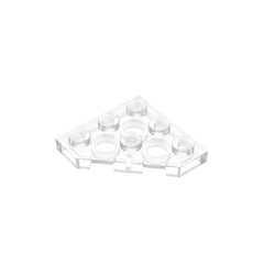 Gobricks GDS-556 Wedge Plate 3 x 3 Cut Corner | Compatible Building Block for DIY close-up view