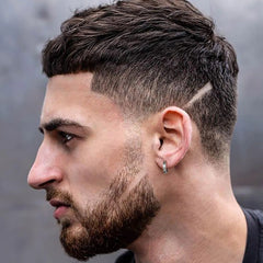 Stainless Steel Small Hoop Earrings for Men | Hypoallergenic Huggies alternate view