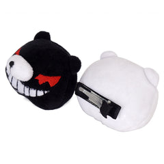 Danganronpa Enoshima Junko Headwear Cosplay White Black Bear Hairpins Girl Gift